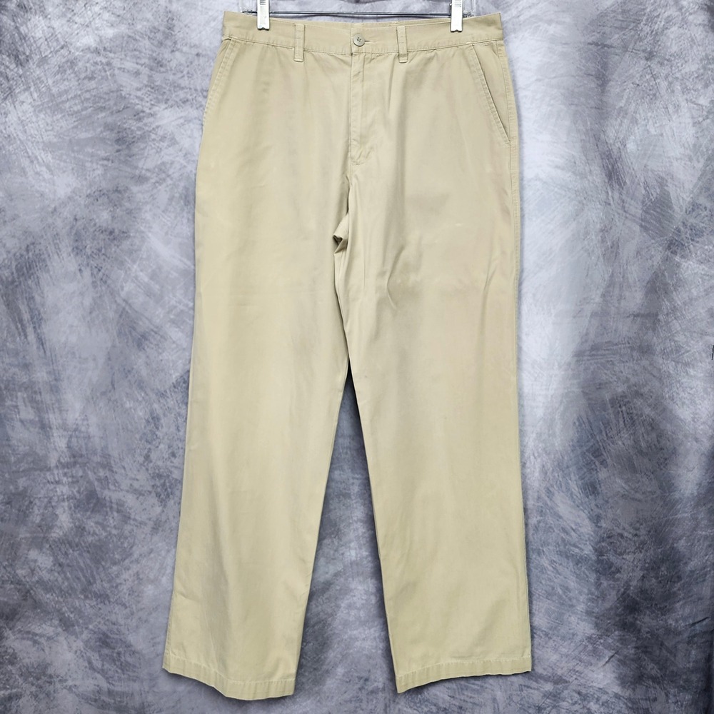 VTG Patagonia Chino Pants Mens 33x30 Tan Khaki Organic Cotton Straight Leg Twill